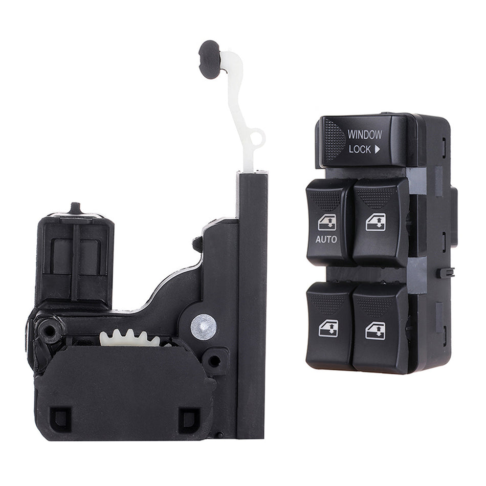 Door Lock Actuator & Window Control Switch Front Left For 02-07 Buick Rendezvous