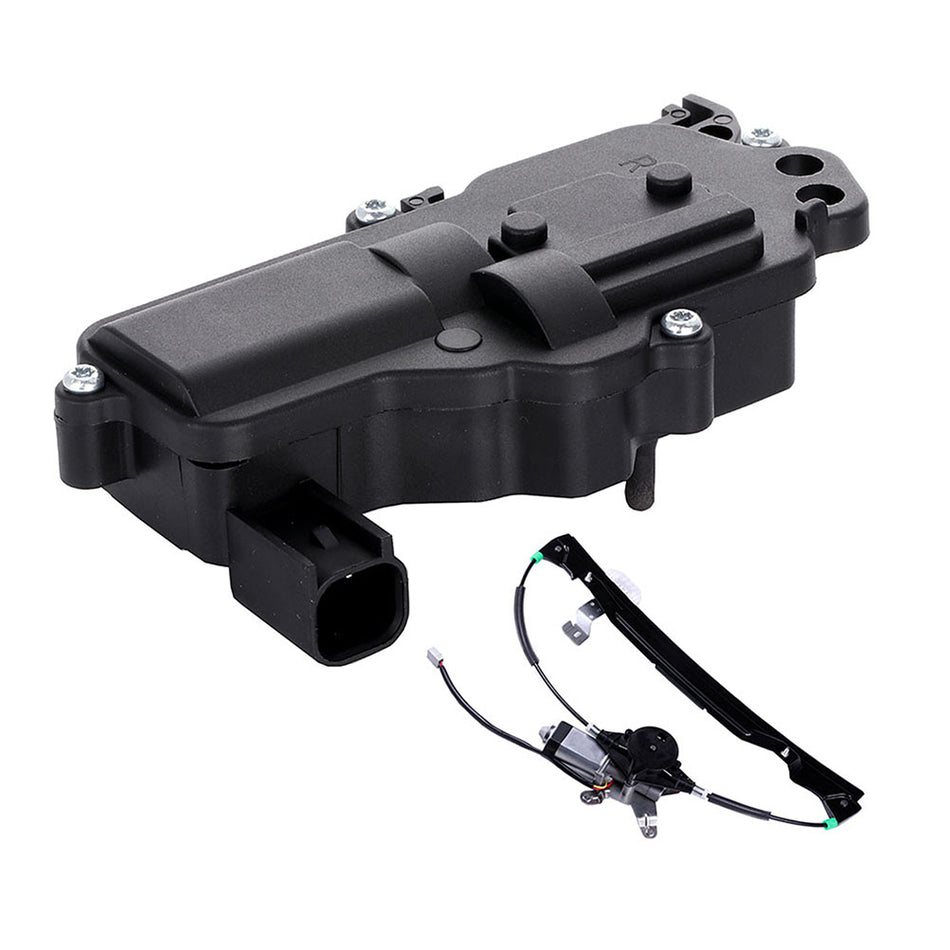 Window Regulator & Door Lock Actuator Rear Right Fits 2003-2005 Lincoln Aviator
