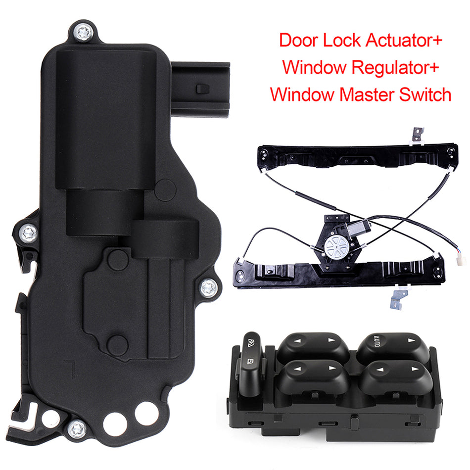 FL Window Switch & Door Lock Actuator & Window Regulator For 02-03 Ford Explorer