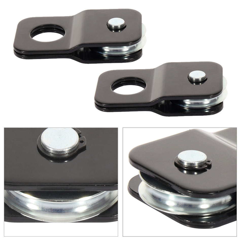 2x Heavy Duty Recovery Pulley Winch Snatch Block - 4 Ton 8,800 lb For 07-20 Jeep
