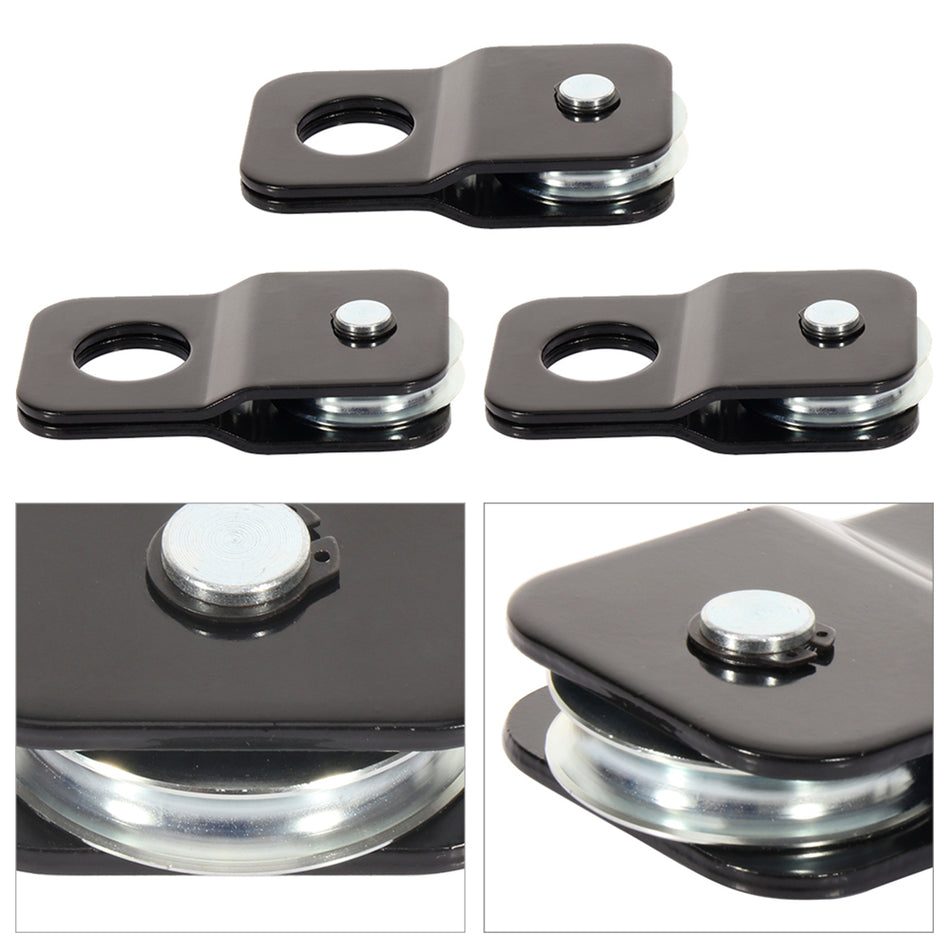 3x Heavy Duty Recovery Pulley Winch Snatch Block - 4 Ton 8,800 lb For 07-20 Jeep