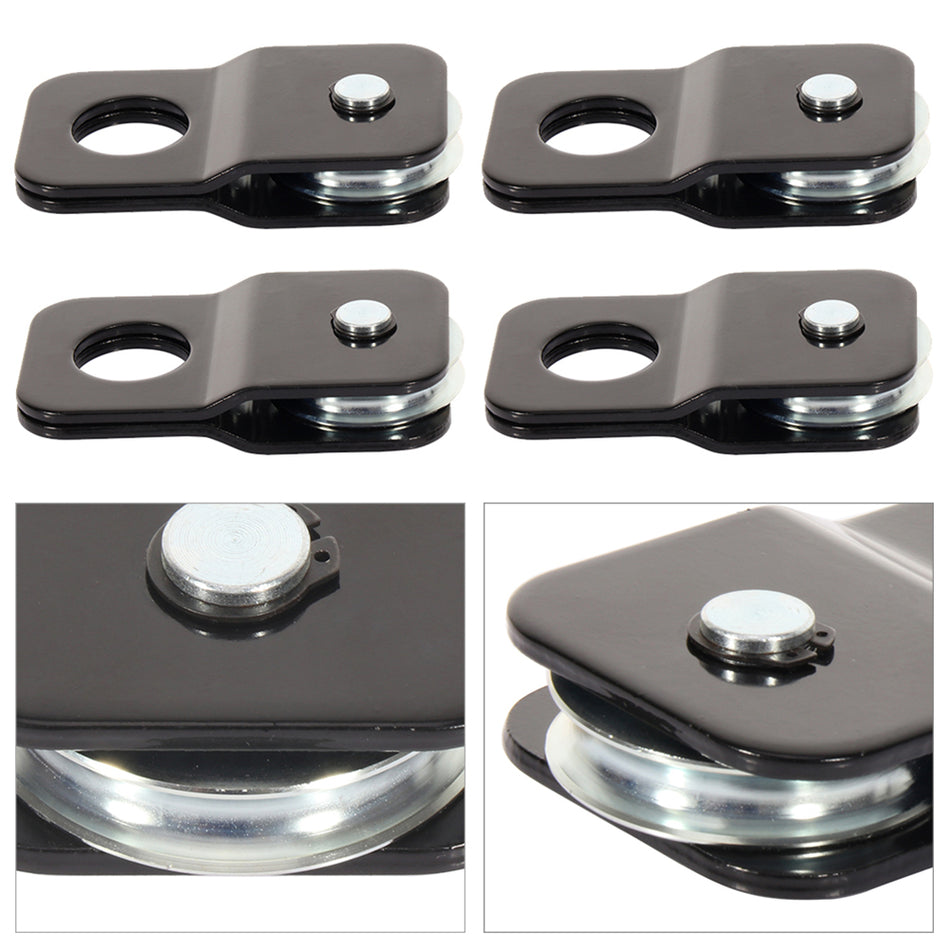 4x Heavy Duty Recovery Pulley Winch Snatch Block - 4 Ton 8,800 lb For 07-20 Jeep