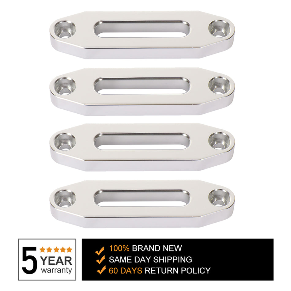 4.8 inch Universal Aluminum Hawse Fairlead 4500lbs Synthetic Winch 4pcs