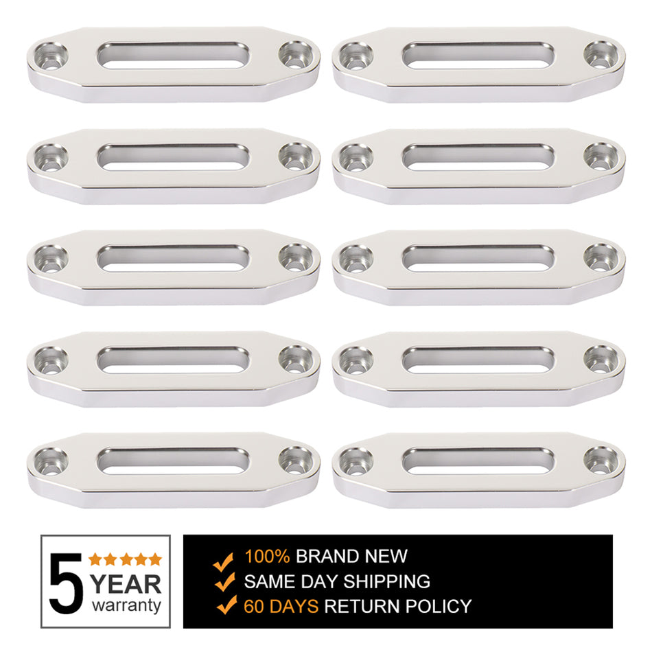 4.8 inch Universal Aluminum Hawse Fairlead 4500lbs Synthetic Winch 10pcs