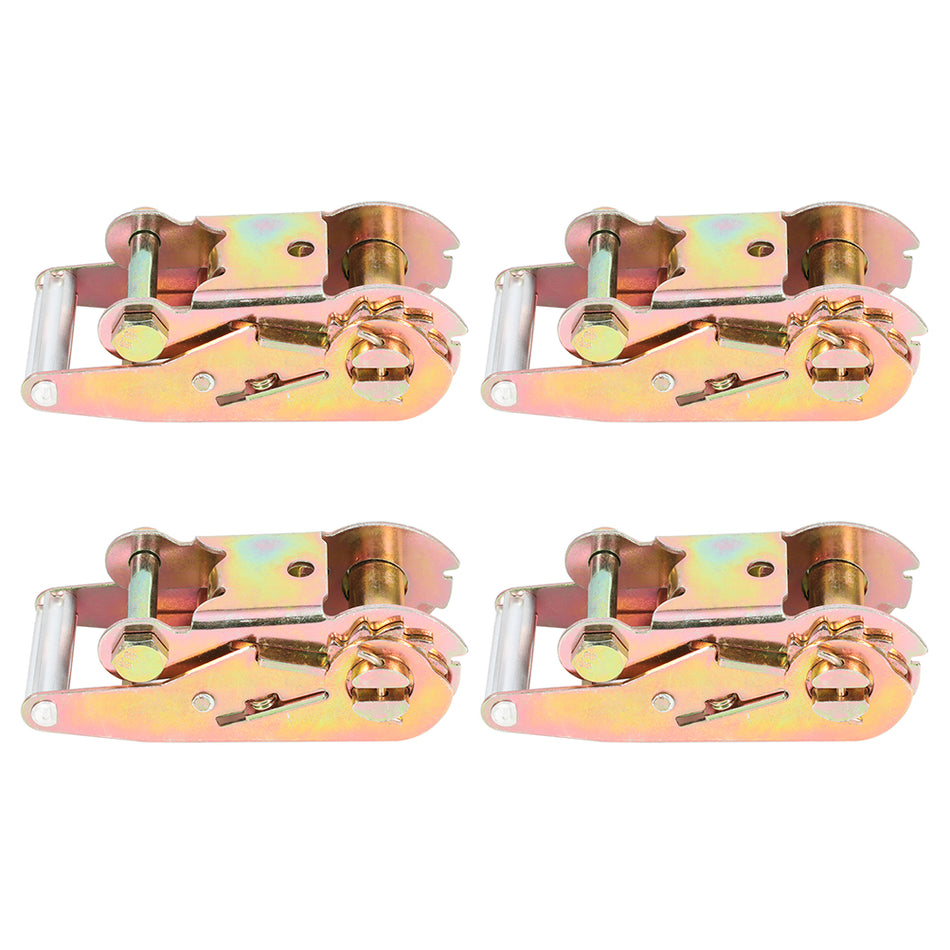 2 inch Handle Ratchet for Tow Dolly Flat Bed Car Hauler Ratchet Tie Down Strap 4pcs