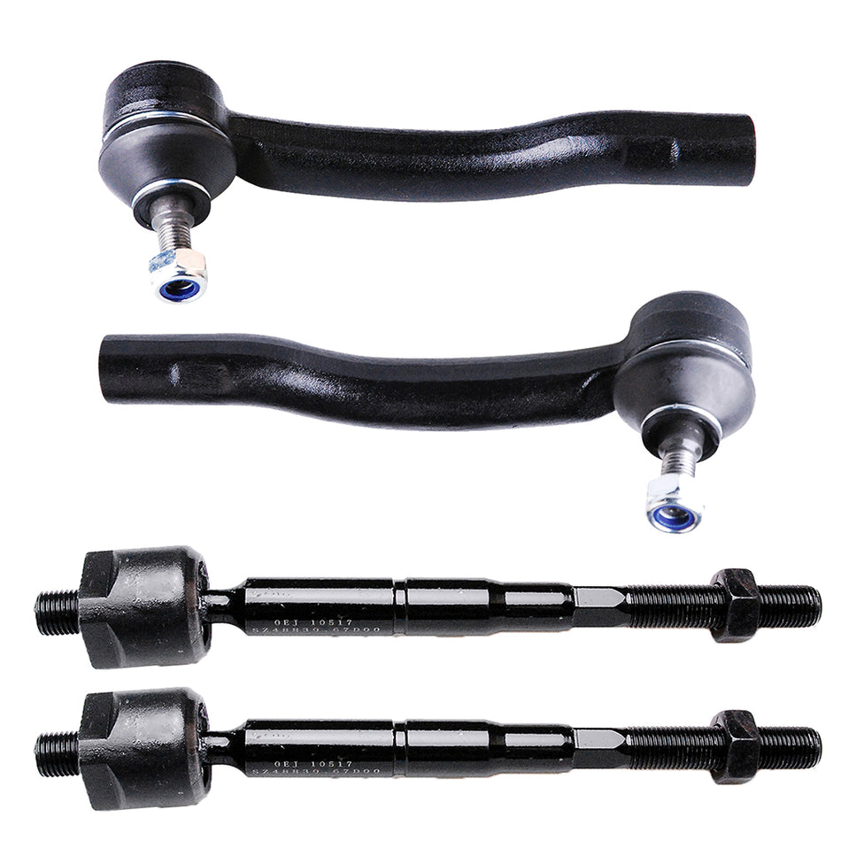 Tie Rods Links Inner Outer 4Pcs For 99-04 Suzuki Vitara Chevrolet Tracker