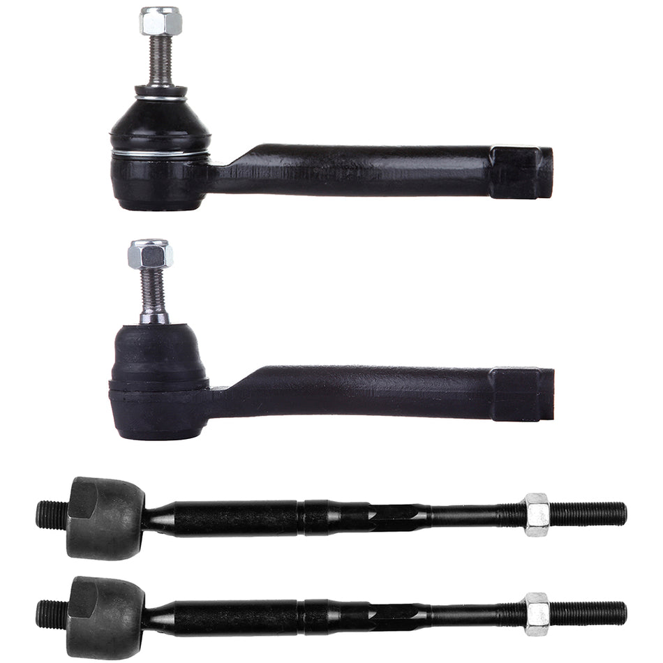 2007-2012 Nissan Sentra Front Inner & Outer Tie Rod End Links Kit