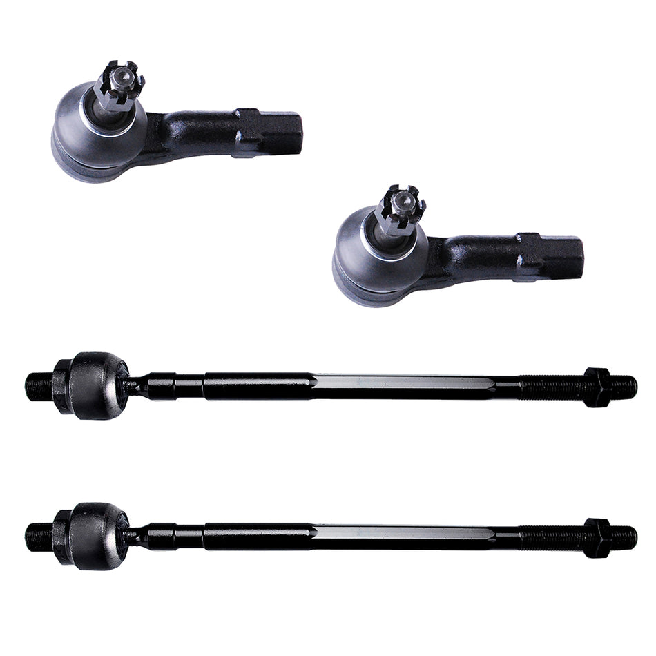 4PCS Inner & Outer Tie Rod End w/Steering Kit For 99-2003 Mazda Protege PROTEGE5