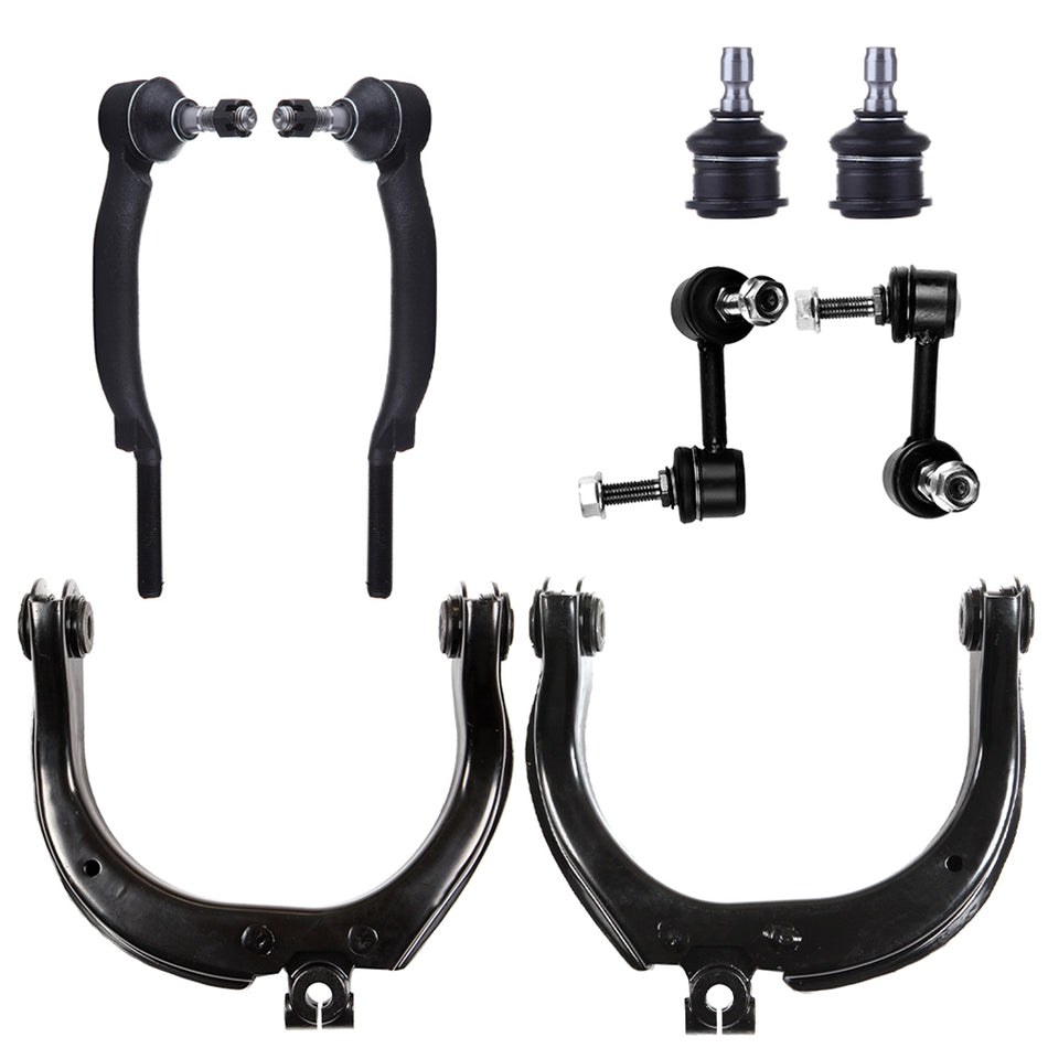 8 Front Upper Lower Control Arm Fits 2002 2003 GMC Trailblazer Envoy EXT XL 16mm