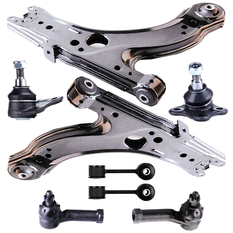 Control Arms Ball Joint Sway Bar For 01-10 Volkswagen Beetle 03-04 Volkswagen Golf
