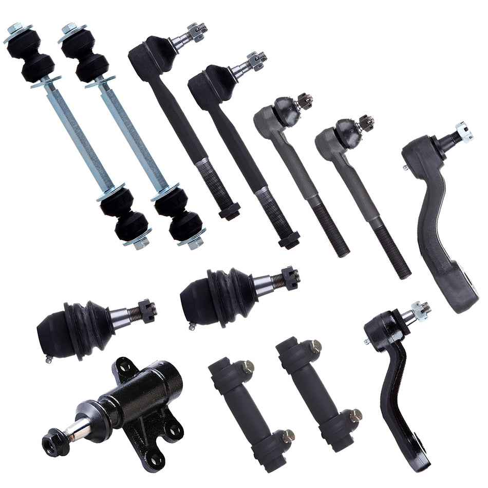 For 1996-99 Chevrolet K1500 13Pcs Ball Joints Sway Bar Tie Rod End Suspension