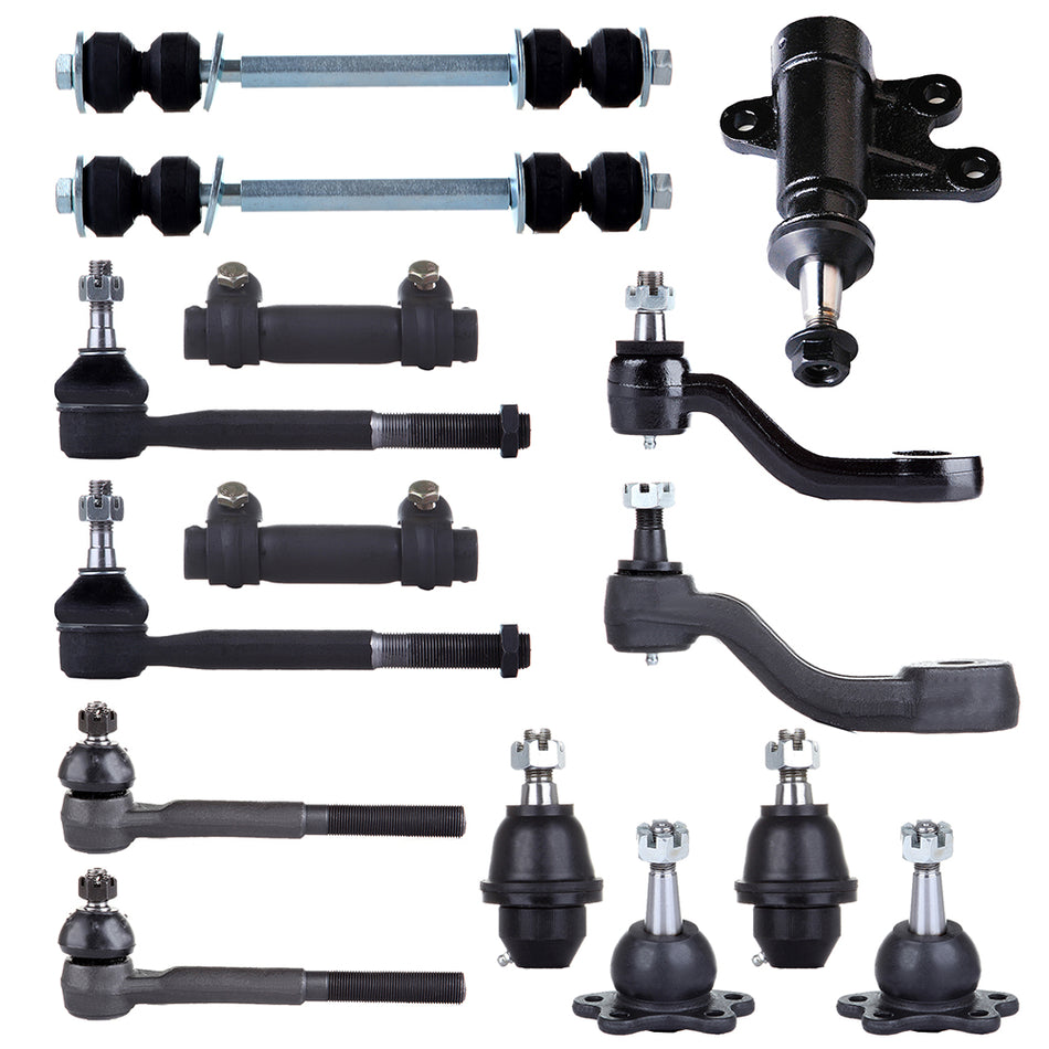 Front Ball Joints Outer Tie Rod Ends Pitman Arm 99-00 Cadillac Escalade 95-00 GMC Yukon