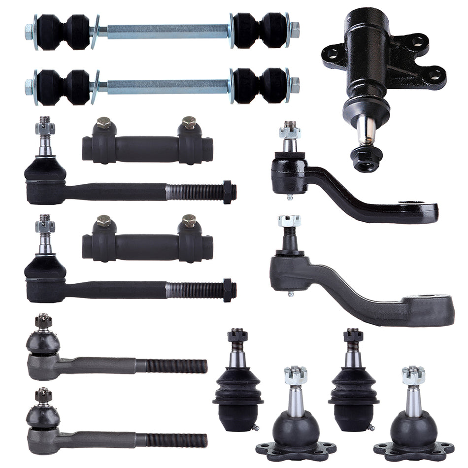 96-00 GMC Yukon Chevrolet Tahoe Front Ball Joints Tie Rods Pitman Idler Arm Kit