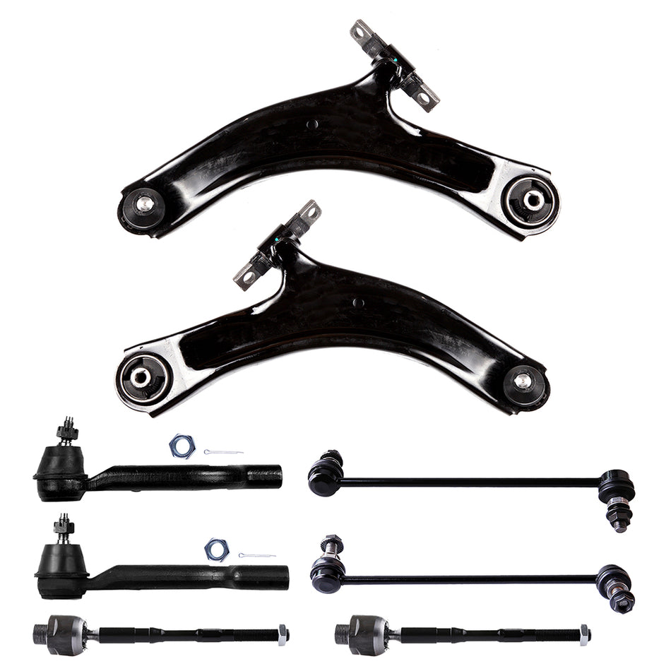 Front Control Arm Tie Rod Sway Bar Link Fit For 2008-2015 Nissan Rogue