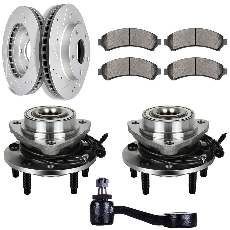 Brake Rotors And Hub Bearings Ceramic Pads Pitman Arm Fits S10 Jimmy Sonoma