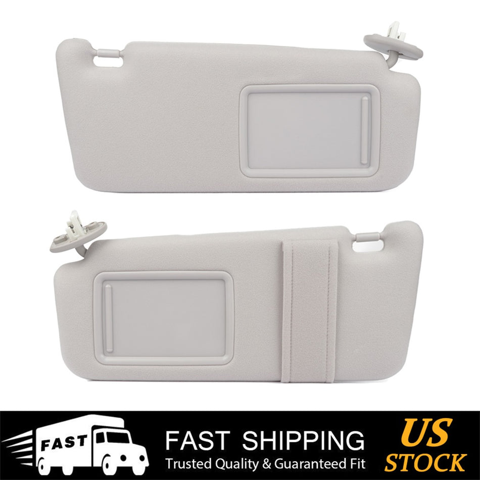 Left & Right Light Gray Driver Car Sun Visor W/ sunroof For Toyota Venza 09-16