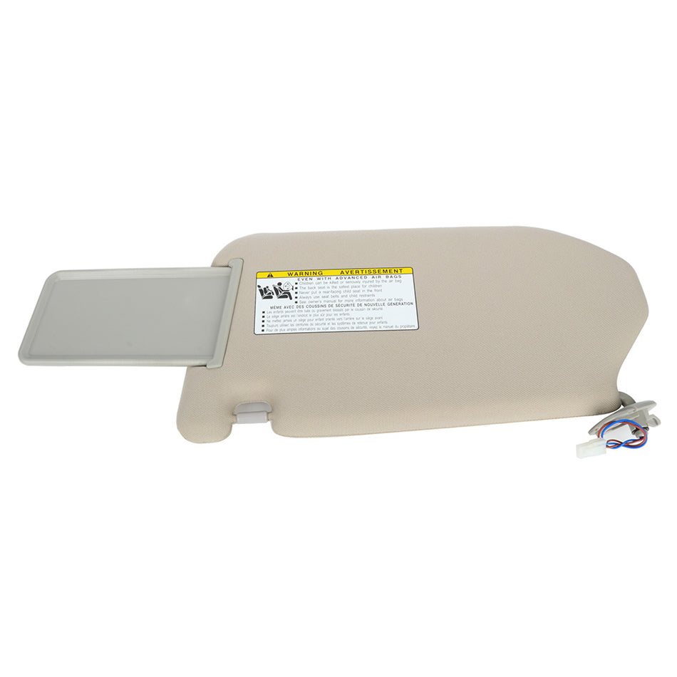 Left/Right side Tan Sun Visor Pair With Lamp for INFINITI JX35 2013 96400-9PB0A