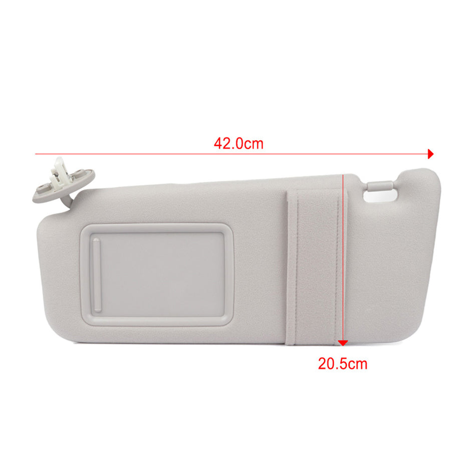 DRIVER SUN VISOR For TOYOTA 2009-2016 VENZA W/sunroof GRAY + Mirror Light Free