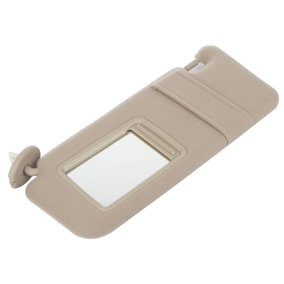 Tan Beige Ivory Driver Left Sun Visor For 09-16 Toyota Venza + Mirror Light Free