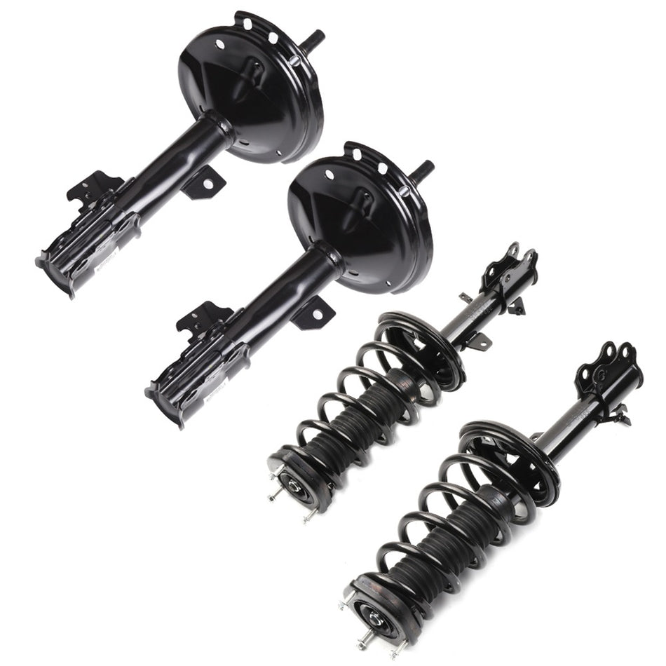 2002 Toyota Highlander Front Rear Complete Shocks Struts with Coil Springs Mounts