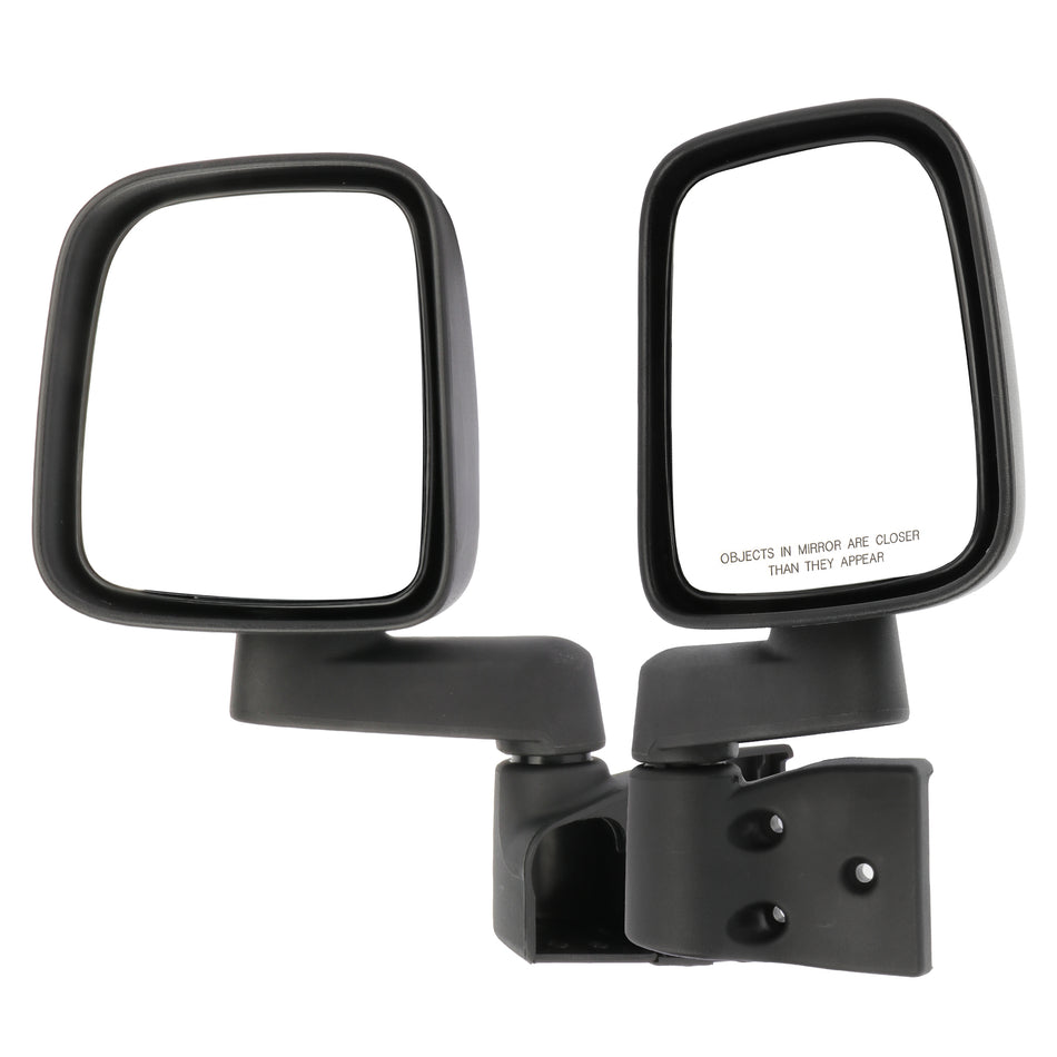 For 2003-2006 JEEP WRANGLER TJ Driver&Passenger Side Mirrors Black Manual Fold 829365