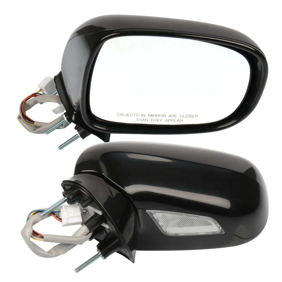 LR Hand Side Mirrors Fits For 2006-08 LEXUS IS250&350 Black Power Heated 829367