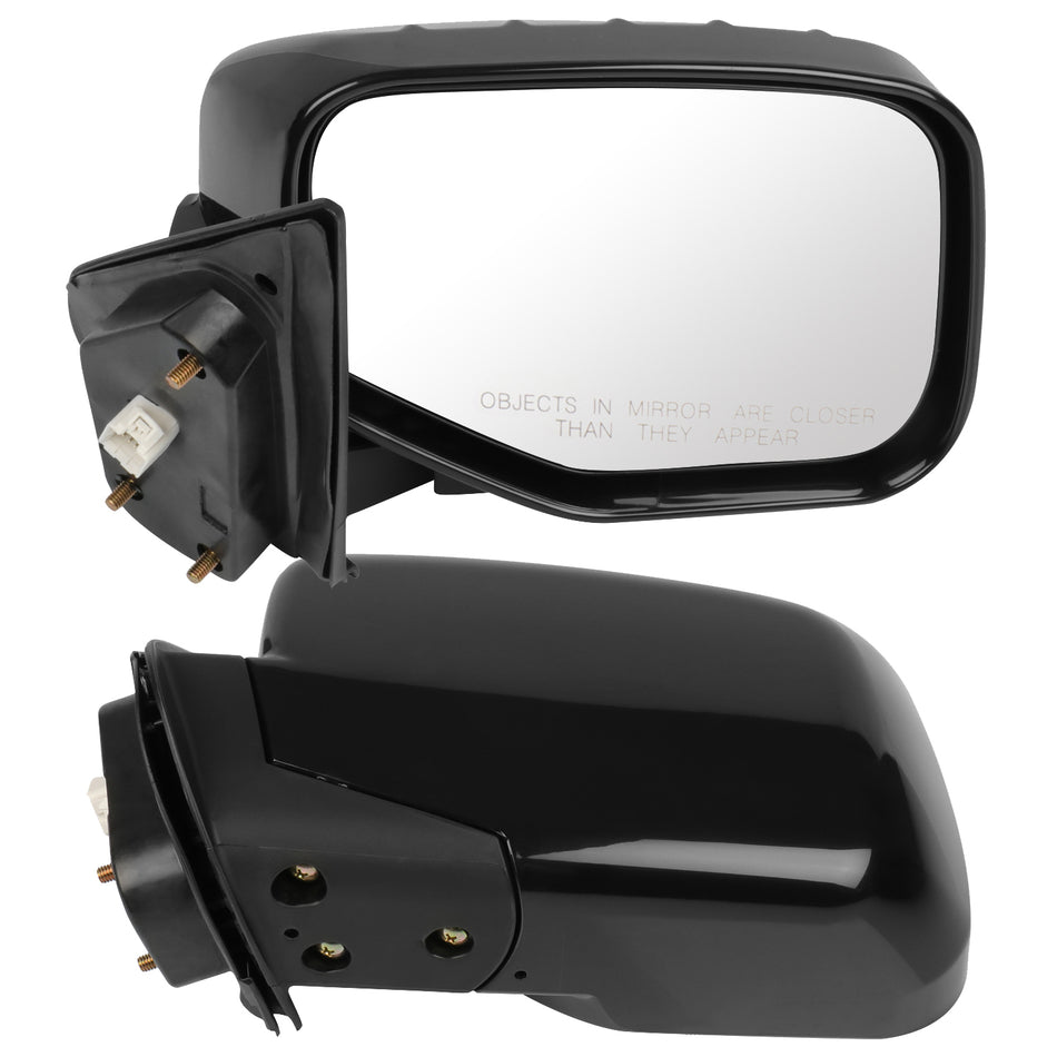 For 2006-2007 HONDA RIDGELINE Left&Right Side Mirrors Black Power Function