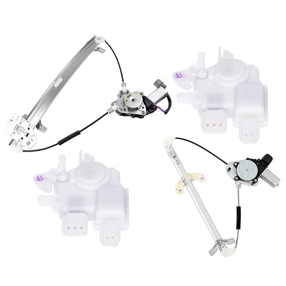 Fit For Honda Accord 3.0L Rear & Front RH Door Lock Actuator & Window Regulator