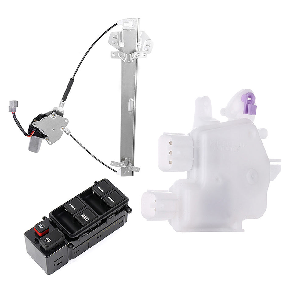 05-07 Door Lock Actuator+Window Regulator&Switch For Honda Accord 3.0L Front LH