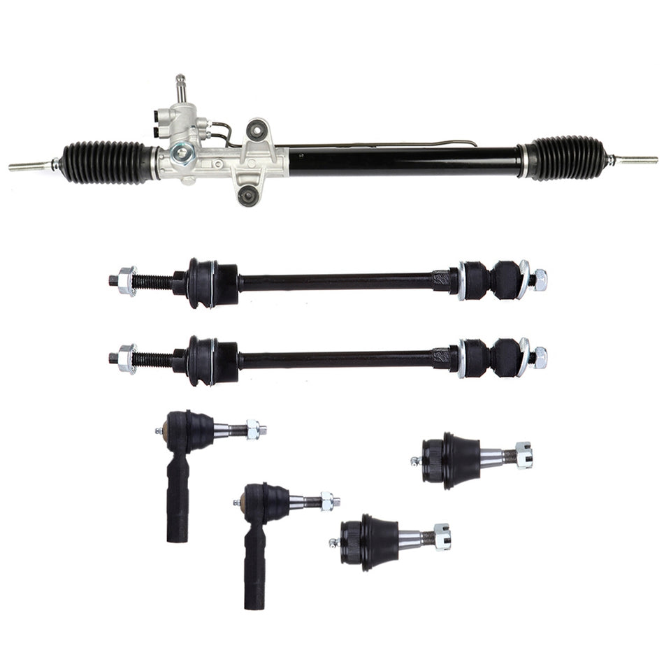 Rack & Pinion+Lower Ball Joint+Sway Bar + Outer Tie Rods For Dodge Ram 1500 4X4