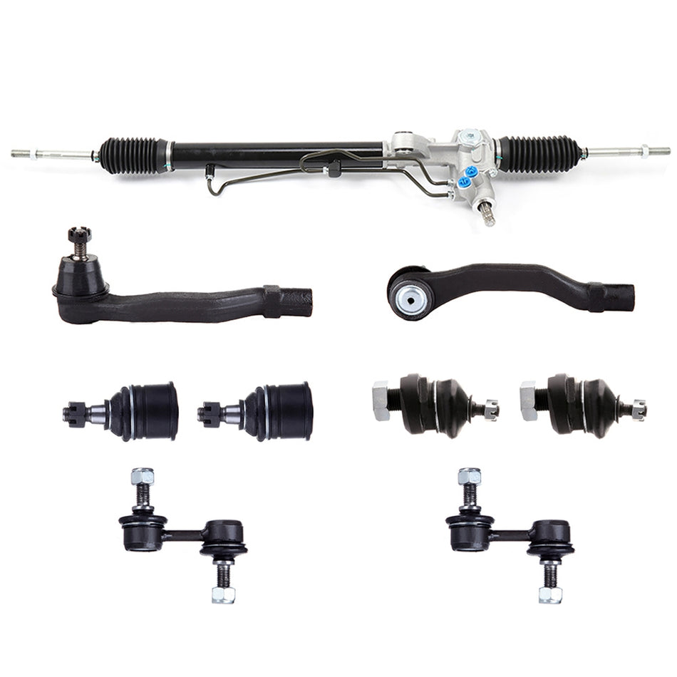 9Pcs Power Steering Rack And Pinion Suspension Kit For 1997-01 Honda Cr-V