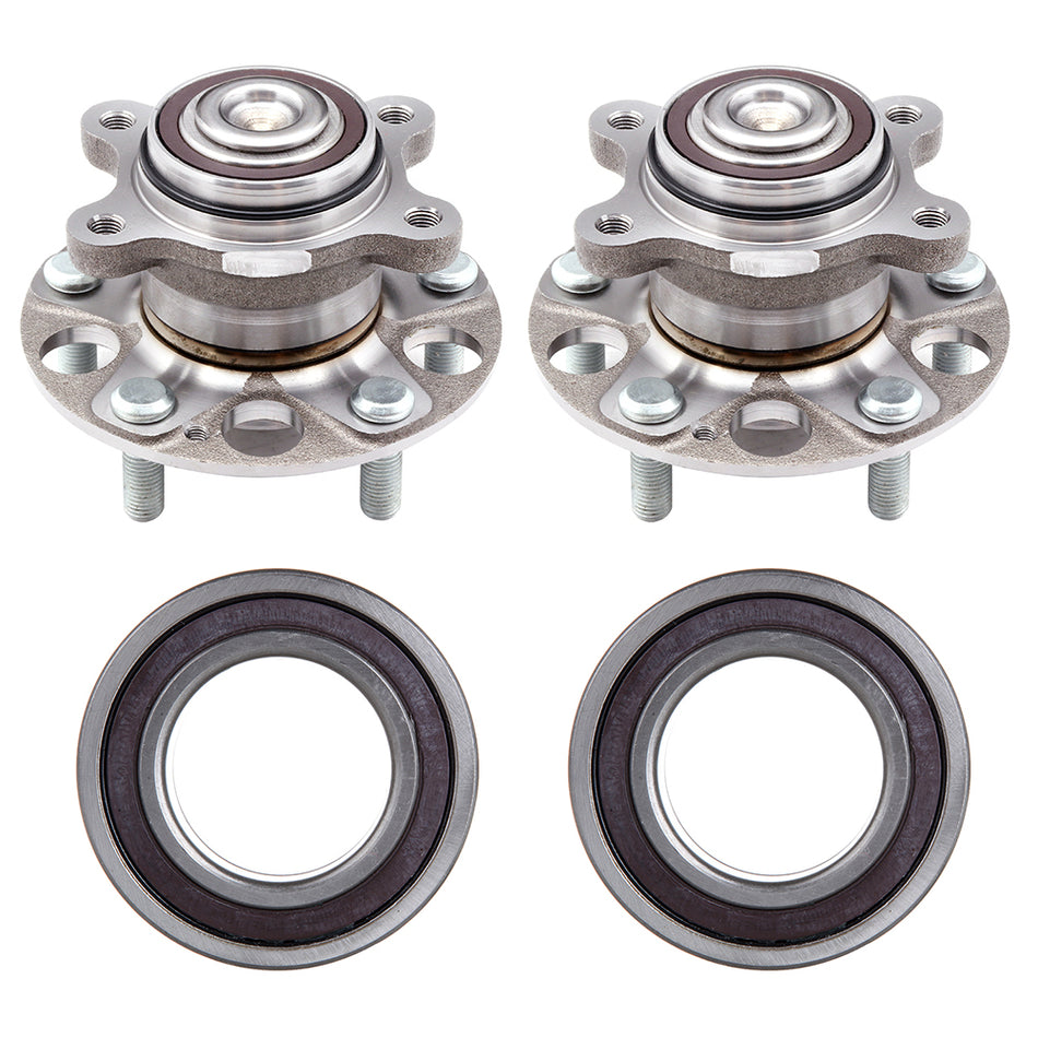 Front Rear Wheel Hub Bearing Assembly For 2006-2011 Honda Civic
