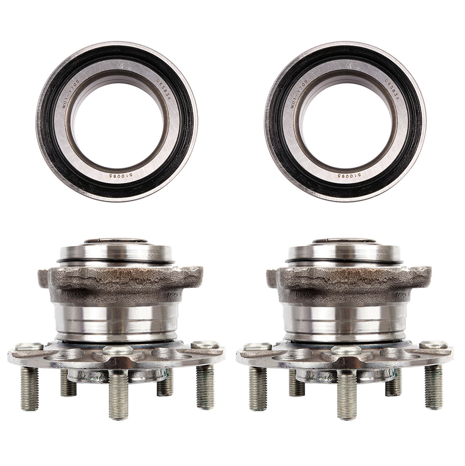 Wheel Hub Bearing Assembly For 10-13 Acura TSX 08-12 Honda Accord
