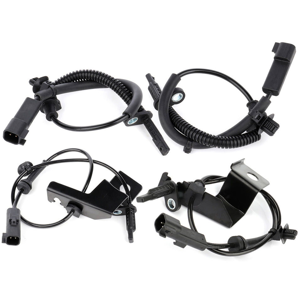4 Pcs of Front Rear Left or Right ABS Speed Sensor Fits Ford Fusion 13-18 Sport