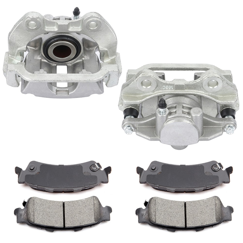 Rear Brake Calipers And Ceramic Pads For GMC Sierra 1500 Yukon Safari Tahoe