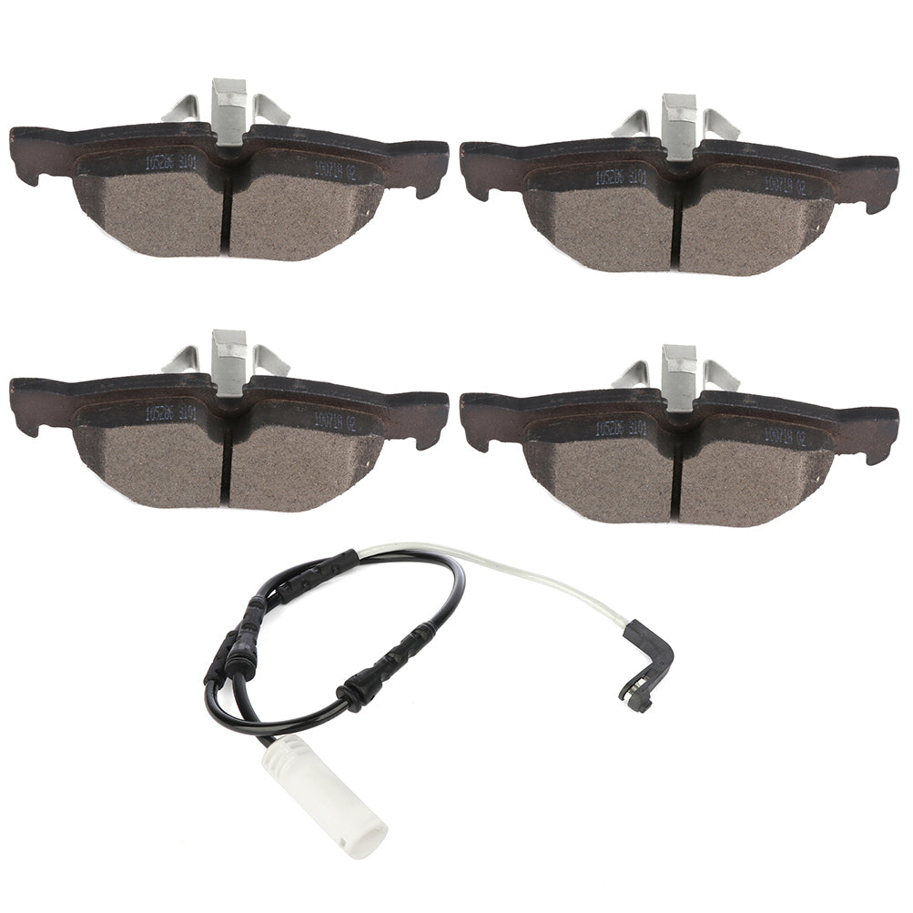 Ceramic Pads And Sensor 2006 BMW 325i 2007-2013 BMW 328i Rear 5Pcs Only for Auto