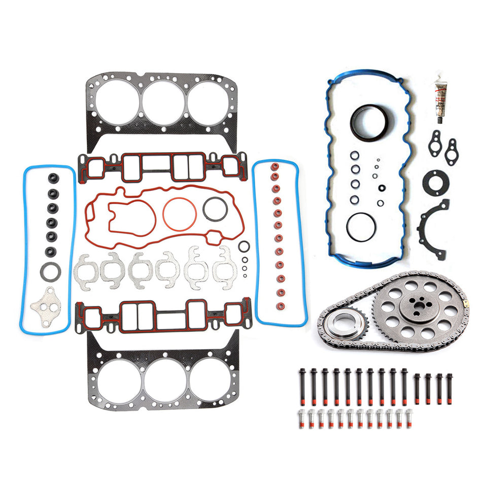 99-05 Chevrolet Blazer 99-01 GMC Jimmy Full Gasket Set Bolts&Timing Chain Kit
