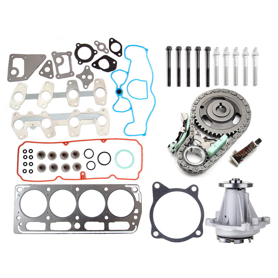 Head Bolts Timing Chain Kit Head Gasket Set Fits 98-02 Pontiac Sunfire