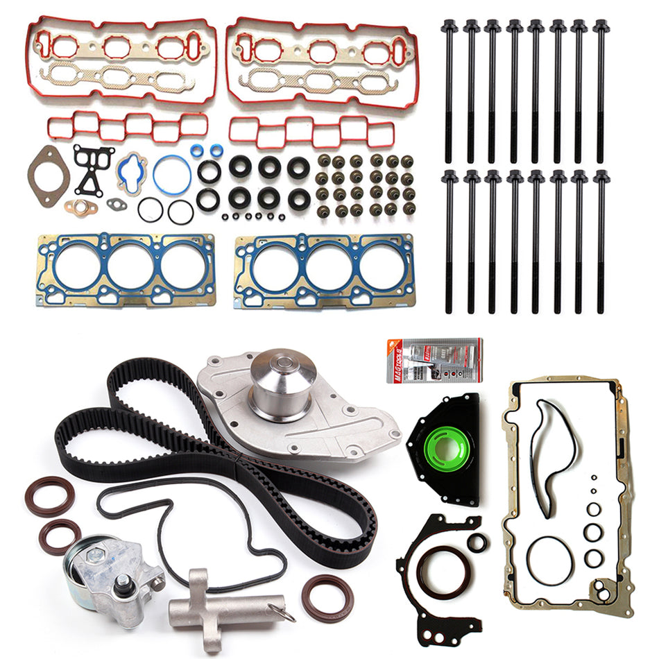 Full Gasket Set Timing Belt Kit Tensioner Bolts For 07-09 Dodge Charger SE 3.5L
