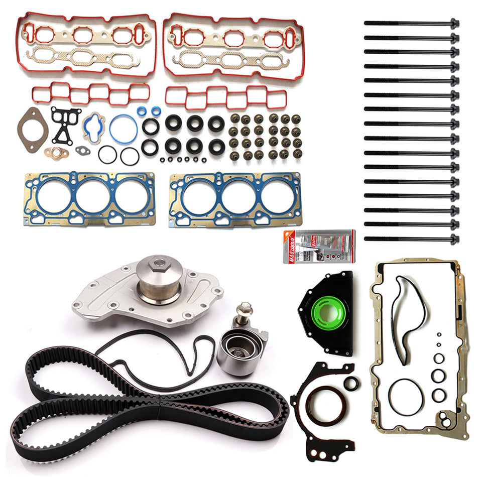 Full Gasket Set Bolts Timing Belt Water Pump Kit For 07 08 09 Chrysler 300 3.5L