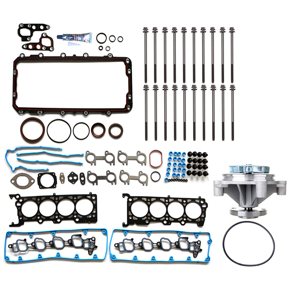 Full Gasket Set Bolts Water Pump For 03-04 Lincoln Town Car Ford Crown 4.6L