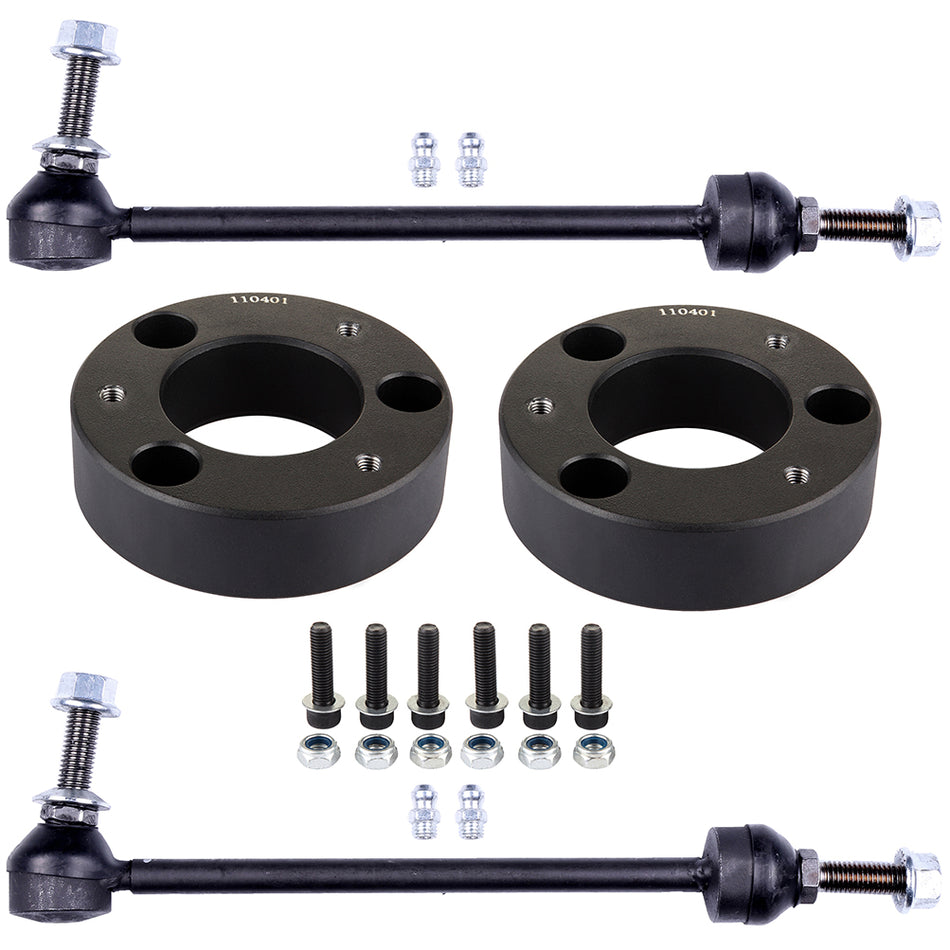 Front Sway Bar End Link 2.5 inch Front Leveling Lift For 2010-2014 Ford F-150