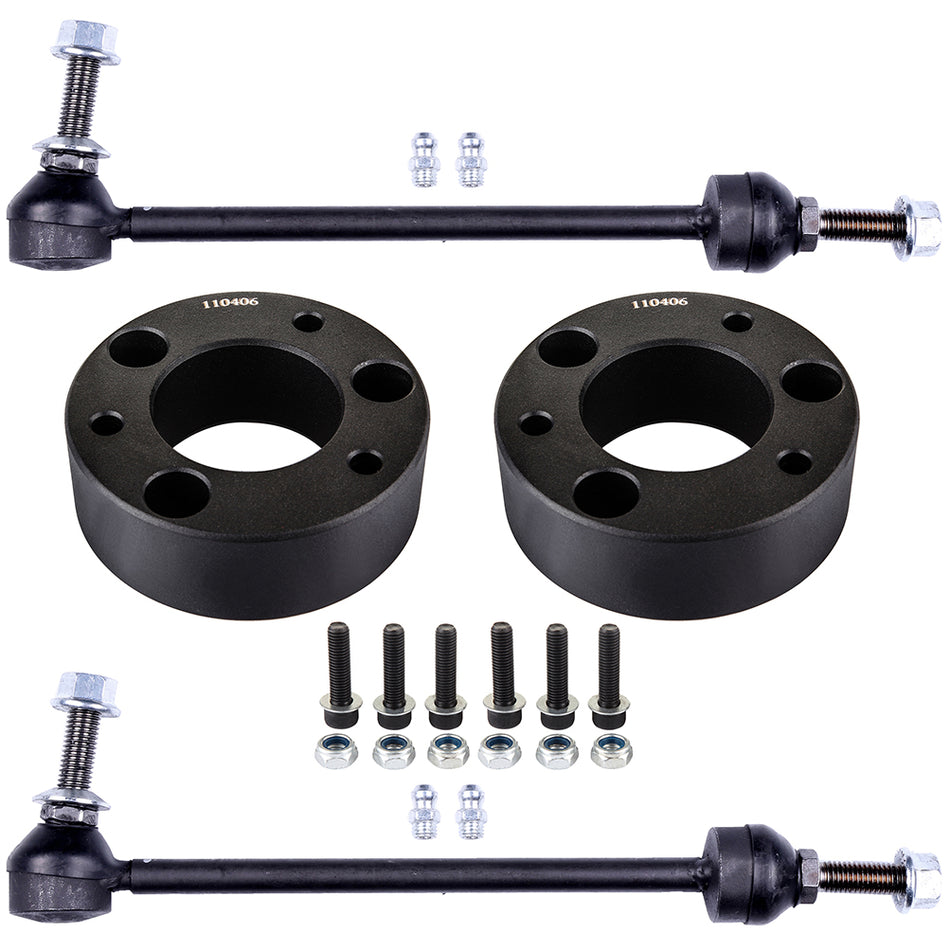 Front Sway Bar End Link 3 inch Front Leveling Lift For 2010-2014 Ford F-150