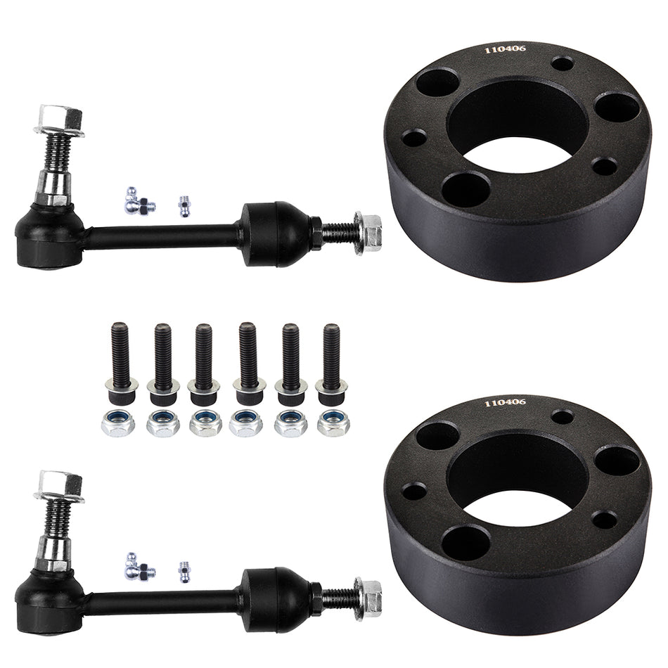 4PCS Front Sway Bar End Link 3inch Front Leveling Lift For 2004-2005 Ford F-150