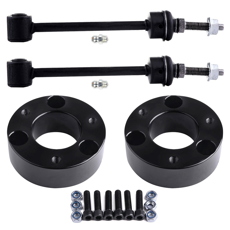 4pcs Rear Sway Bar End Links + Front Leveling Lift Kits For Dodge Ram 1500