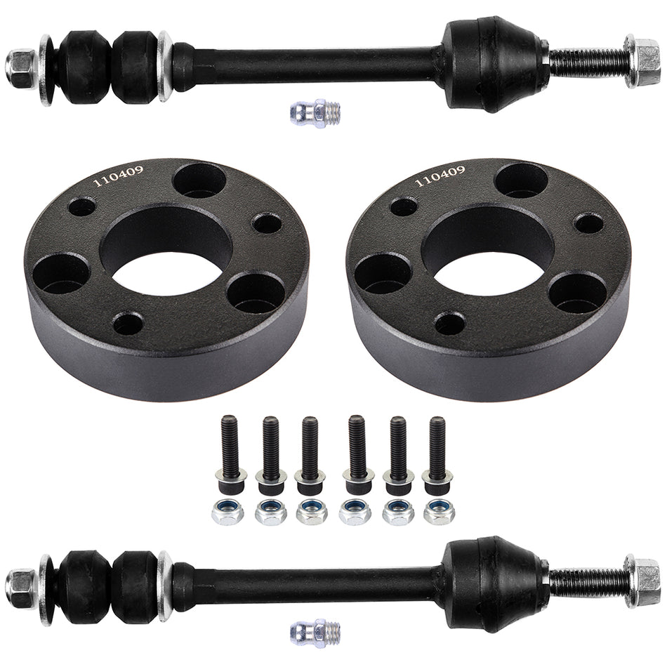 4pcs Stabilizer Bar Link + 2 inch front leveling lift kit fit For Dodge Ram 1500