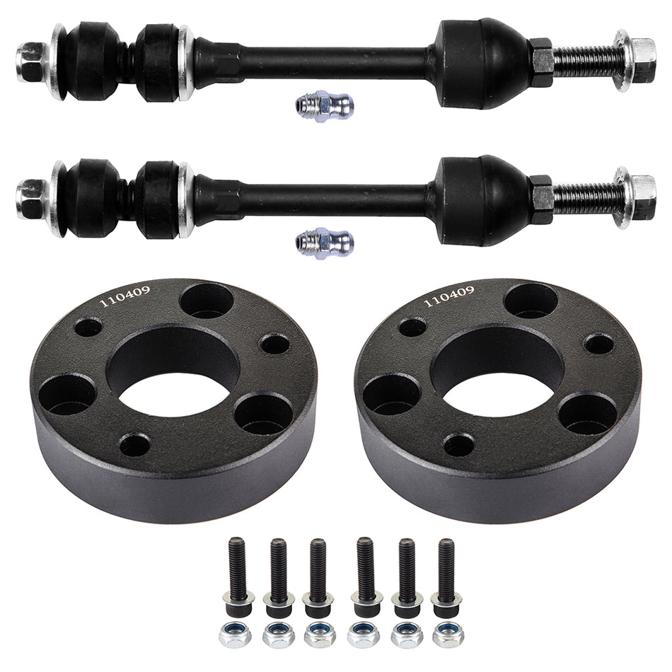6x Suspension Stabilizer Bar Links + 2 inch front leveling lift kits For Dodge
