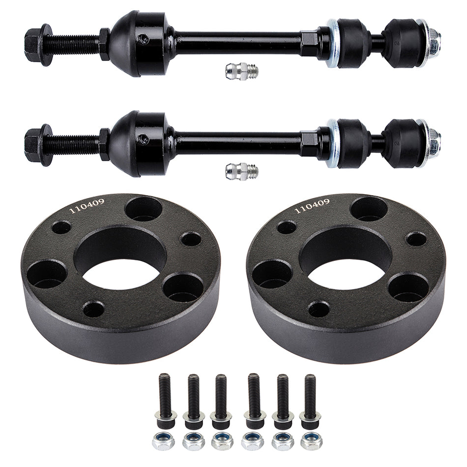 6X Stabilizer Bar Link +2 inch front leveling lift kit For 2008 2009 2010 Dodge