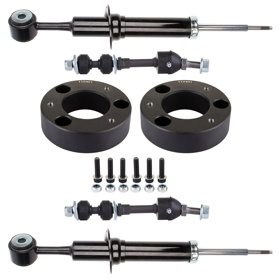 6x 341601F/71361 Shocks Struts+Stabilizer Bar Links+Leveling Lift Kit For F-150