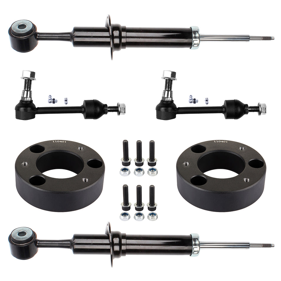 6pcs Sway Bar+Shock Absorbers Struts+Leveling Lift Kits For 2004 2005 Ford F-150